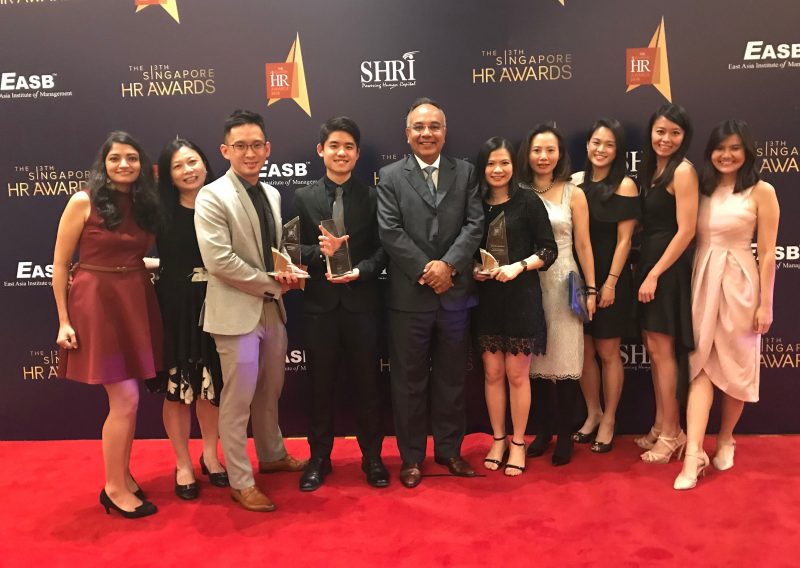 Sciente International received three awards at the Singapore HR awards 2018 Gala Night